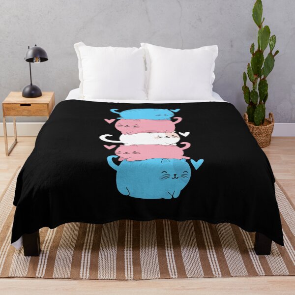 Item preview, Transgender Cat Mountain Train Pride Cats Pile Cute Gifts  designed and sold by alenaz.