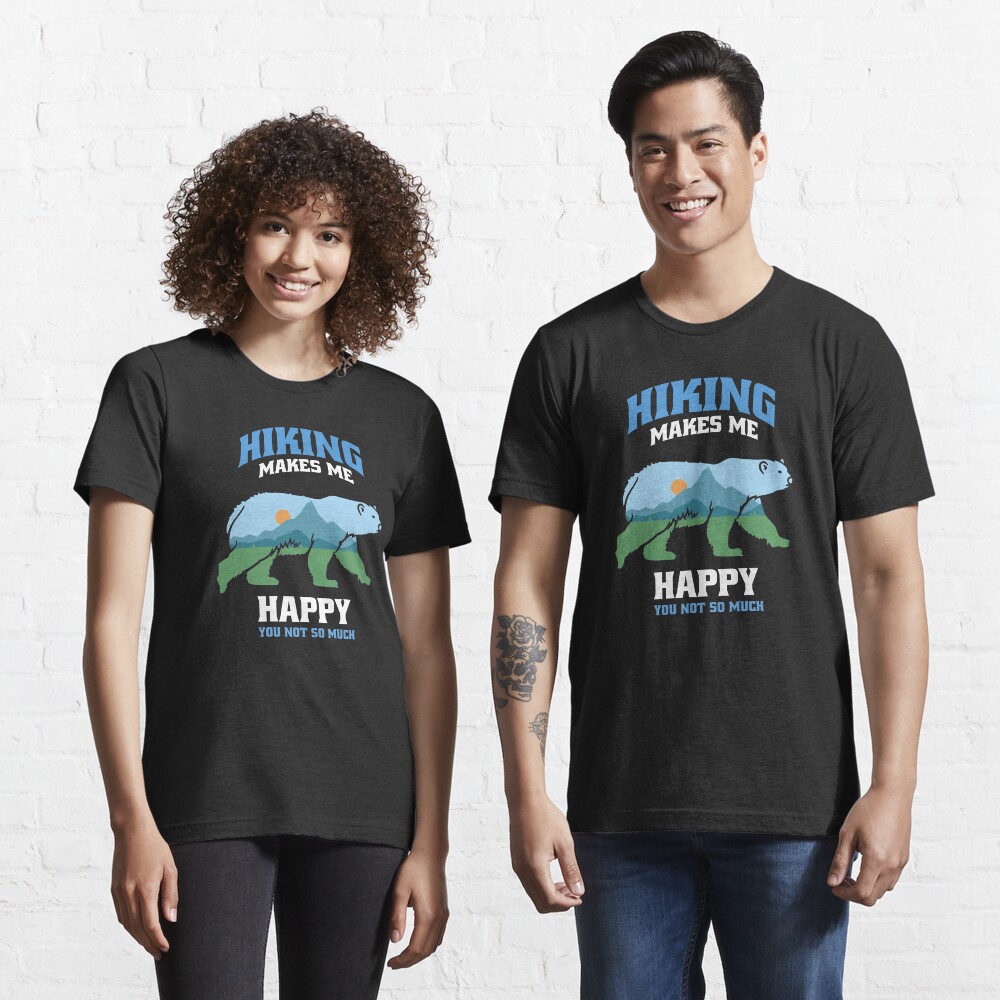 HAPPY CAMPER T shirt GET BACK TO NATURE COOL ANIMAL mens t-shirt tee S-3XL HAPPY CAMPER T shirt GET BACK TO NATURE COOL ANIMAL mens t-shirt tee S-3XL