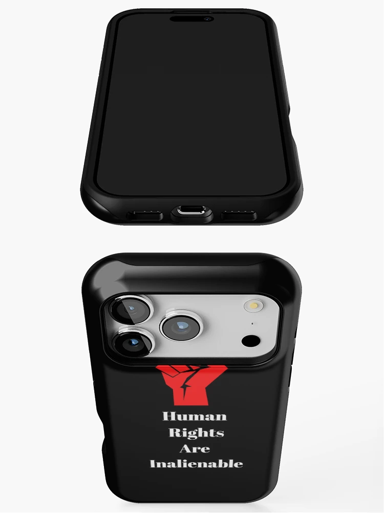 Thumbnail 3 of 4, iPhone Case, Human Rights Are Inalienable designed and sold by Freihalt.