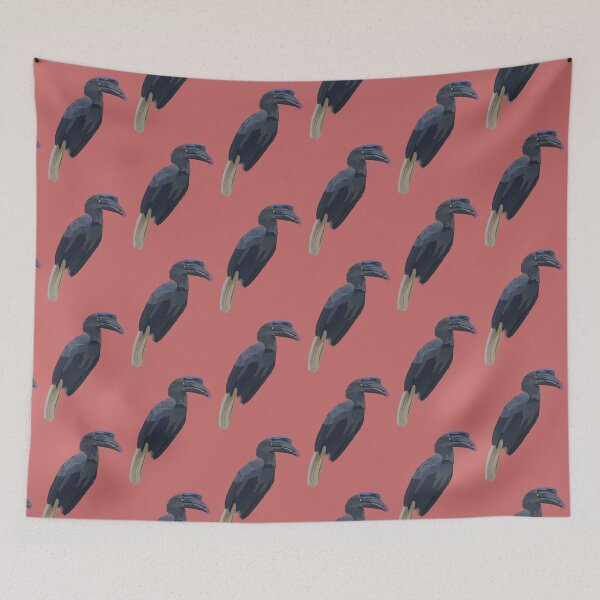 Item preview, S is for Sulu Hornbill,Sulu Hornbill Illustration – Exotic Bird Art for Wildlife and Nature Lovers designed and sold by PrettylittlepastelUk.