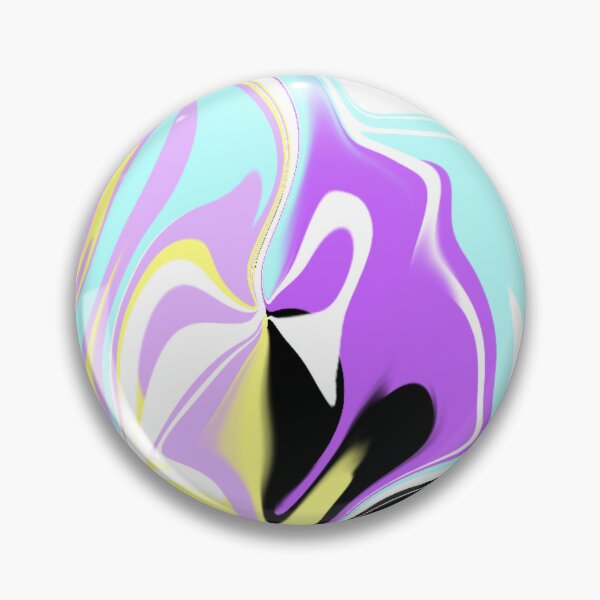 Item preview, Abstract Liquid Art Pattern Pastel Blue, Yellow, and Purple Colors designed and sold by quinellie.
