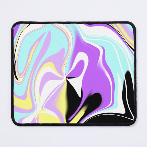 Item preview, Abstract Liquid Art Pattern Pastel Blue, Yellow, and Purple Colors designed and sold by quinellie.
