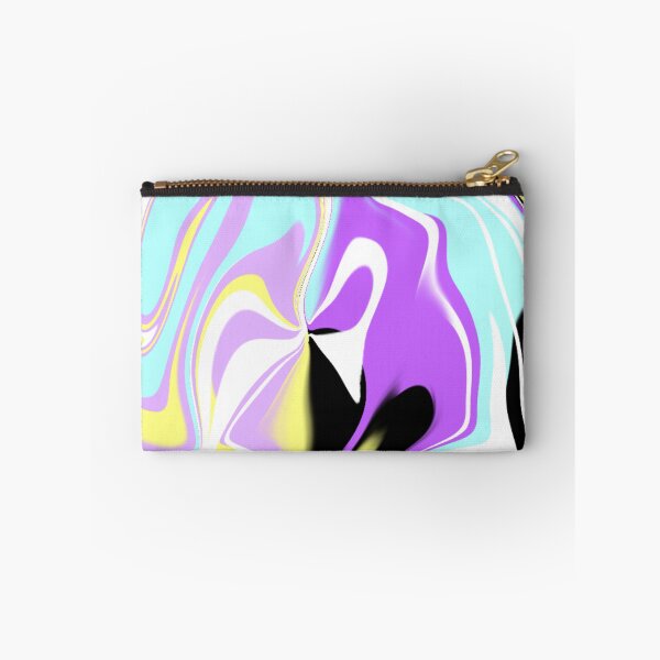 Item preview, Abstract Liquid Art Pattern Pastel Blue, Yellow, and Purple Colors designed and sold by quinellie.