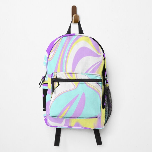 Item preview, Abstract Liquid Art Pattern Pastel Blue, Yellow, and Purple Colors designed and sold by quinellie.