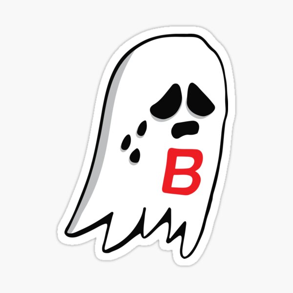 "Ghost Of The B" Sticker By Disenocalco | Redbubble