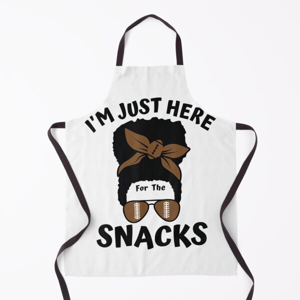 Item preview, I'm Just Here For The Snacks Black Women Football Gameday designed and sold by JenniaStore.
