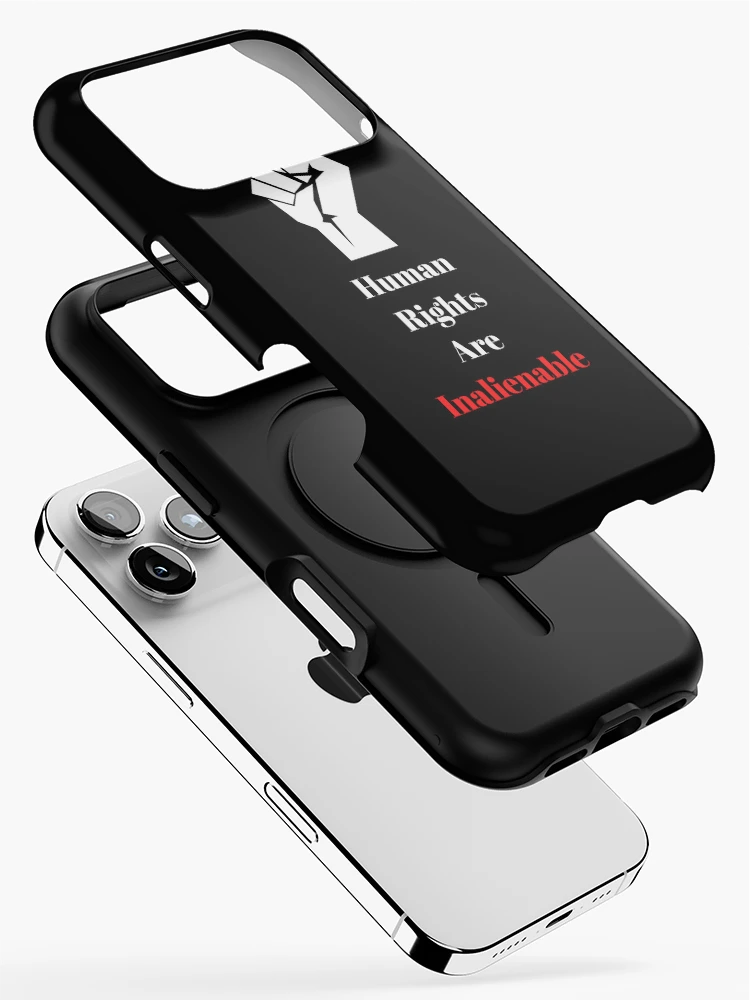 Thumbnail 2 of 4, iPhone Case, Human Rights Are Inalienable designed and sold by Freihalt.