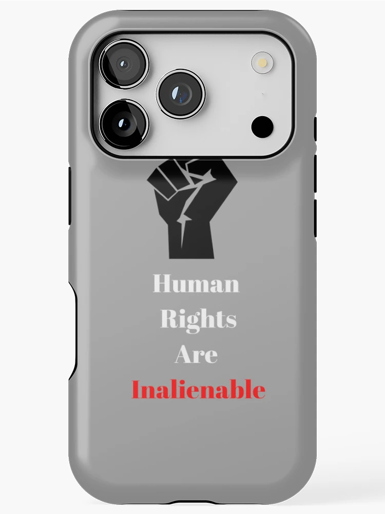 Thumbnail 1 of 4, iPhone Case, Human Rights Are Inalienable designed and sold by Freihalt.