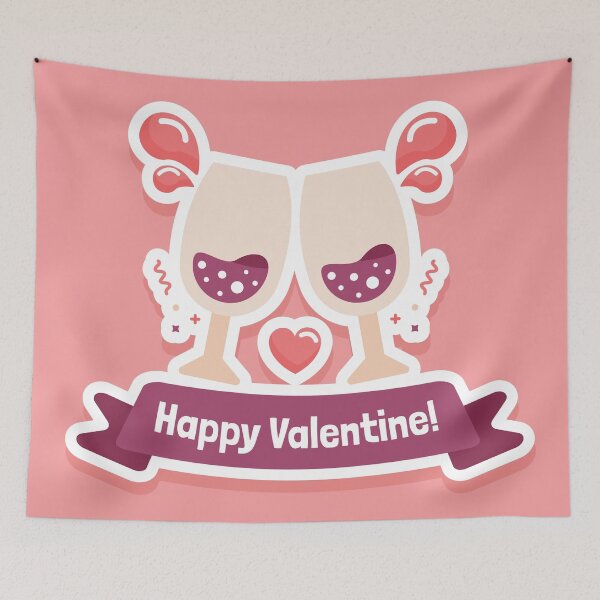Item preview, Valentines Sticker | Happy Valentine! designed and sold by I'm  Redz.