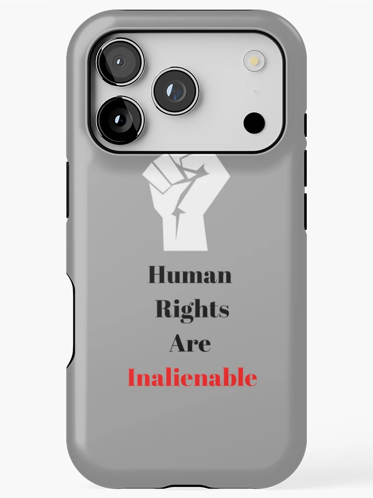 Thumbnail 1 of 4, iPhone Case, Human Rights Are Inalienable designed and sold by Freihalt.