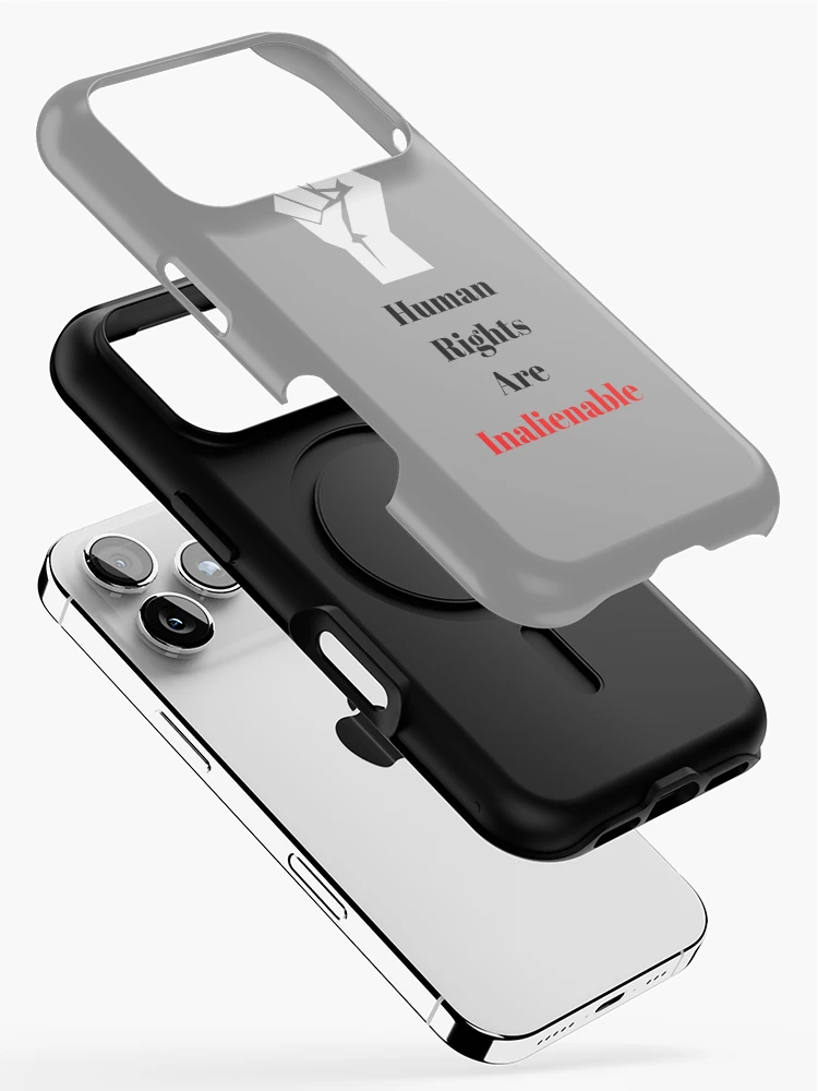 Thumbnail 2 of 4, iPhone Case, Human Rights Are Inalienable designed and sold by Freihalt.