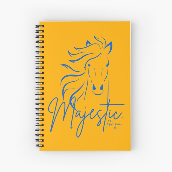 Item preview, "Majestic ... like you" Horse  in Yellow and Blue designed and sold by Dream Big! by E. H..