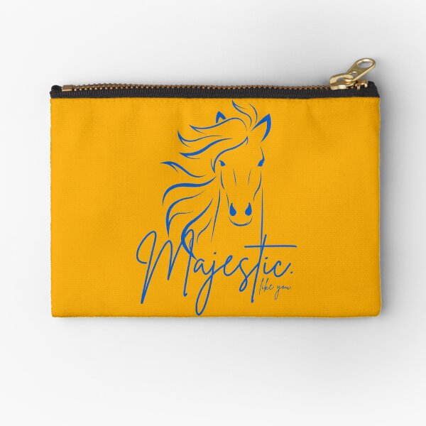 Item preview, "Majestic ... like you" Horse  in Yellow and Blue designed and sold by Dream Big! by E. H..