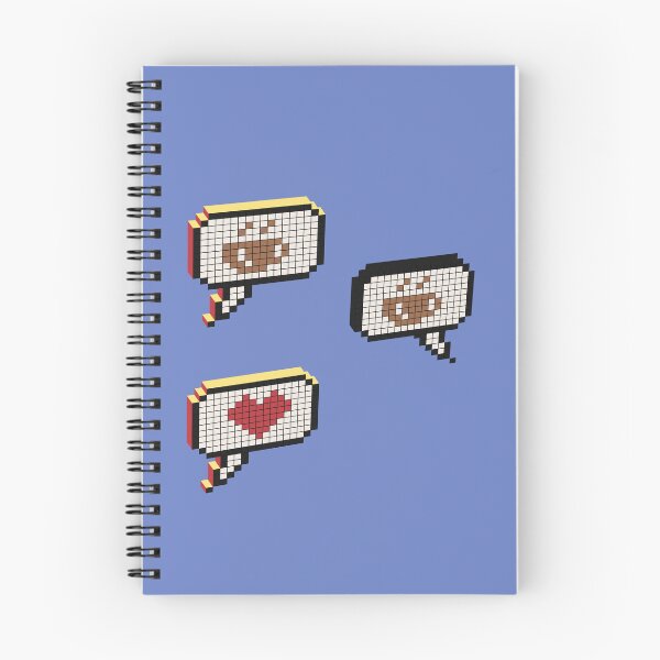 Item preview, Pixel art coffee messaging  designed and sold by Hola Ilustra.