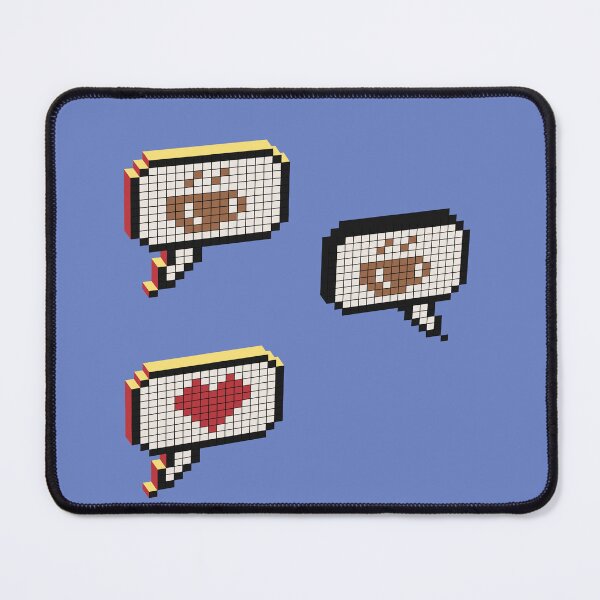 Item preview, Pixel art coffee messaging  designed and sold by Hola Ilustra.