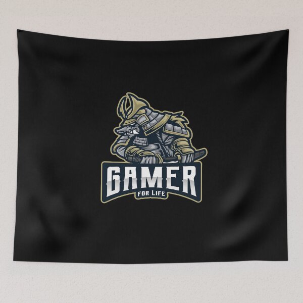 Item preview, Gamer for Life with Oni Demon in Samurai Armor designed and sold by PRIVARSHU.