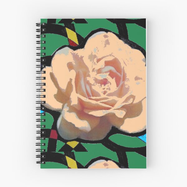 Item preview, Rose flower salmon colorful lines designed and sold by G-M-Designs.