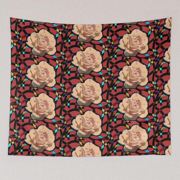 Item preview, Rose flower salmon colorful lines designed and sold by G-M-Designs.