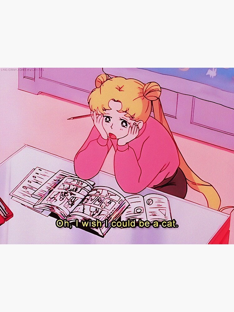 Original 90s Aesthetic Vintage Anime Quote Print Original 90s Aesthetic Vintage Anime Quote Print