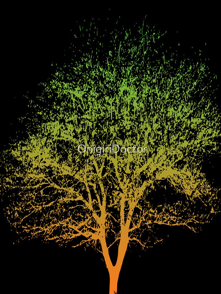 Thumbnail 4 of 4, iPhone Case, Tree Color Gradient Splash designed and sold by OnigiriDoctor.