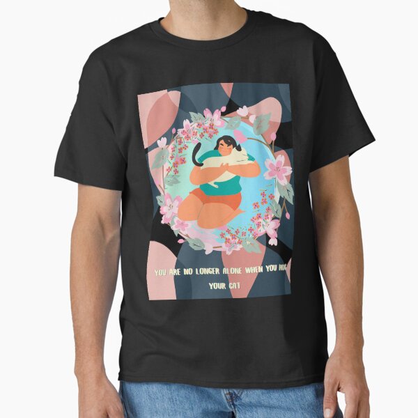 hugs with a cat Classic T-Shirt