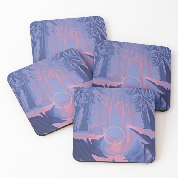 Item preview, forest blue aesthetic illustration  designed and sold by Pale Adonis.
