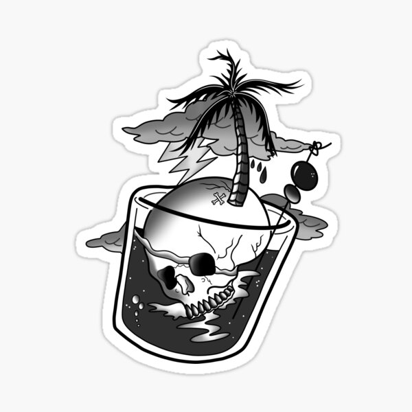 "Rum island" Sticker for Sale by BelleSutcliffe Redbubble