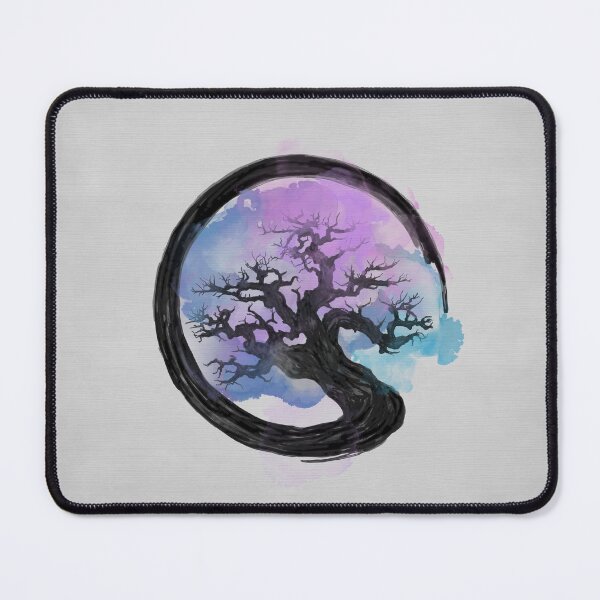 Item preview, Enso Zen Circle and Bonsai Tree Alcohol Ink designed and sold by k9printart.