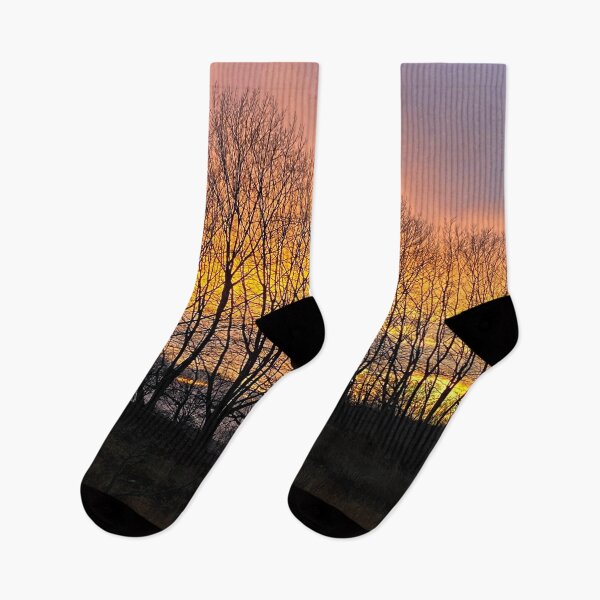 Item preview, Beautiful sunset behind trees designed and sold by Photopat.