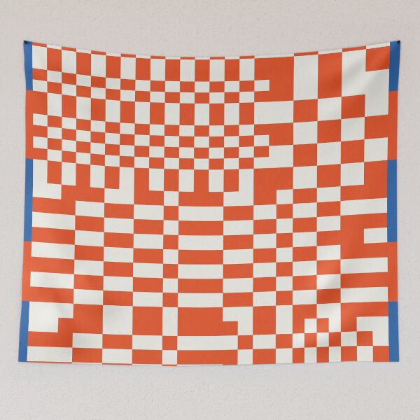 Item preview, Checkerboard Pattern - Red Blue designed and sold by technicolorable_art.