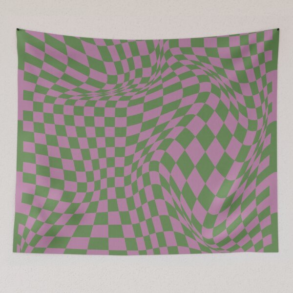 Item preview, Checkerboard Pattern - Green Purple designed and sold by technicolorable_art.