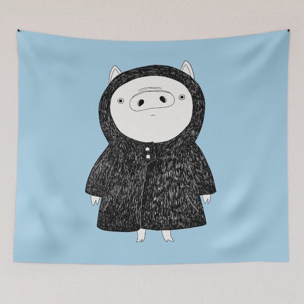 Item preview, Piglet in a raincoat designed and sold by dariaikuznets.