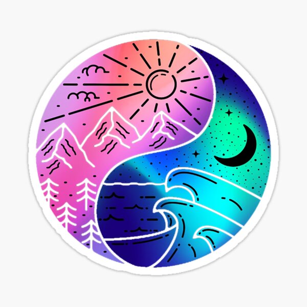 Vista previa del artículo con la obra «vida ying yang», diseñado y vendido por Firetree.