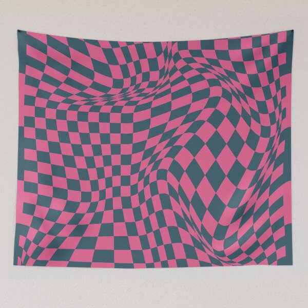 Item preview, Checkerboard Pattern - Pink Blue designed and sold by technicolorable_art.