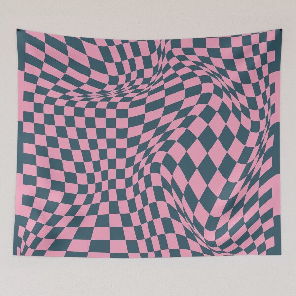 Item preview, Checkerboard Pattern - Pink Blue designed and sold by technicolorable_art.