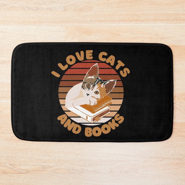 Item preview, I LOVE CATS AND BOOKS - Funny Cat Pictures with captions for cat sayings lovers designed and sold by FunnyCatsFam.