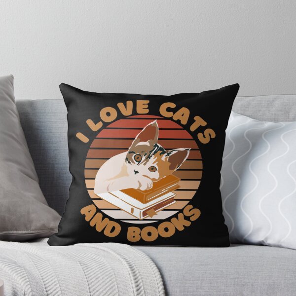 Item preview, I LOVE CATS AND BOOKS - Funny Cat Pictures with captions for cat sayings lovers designed and sold by FunnyCatsFam.