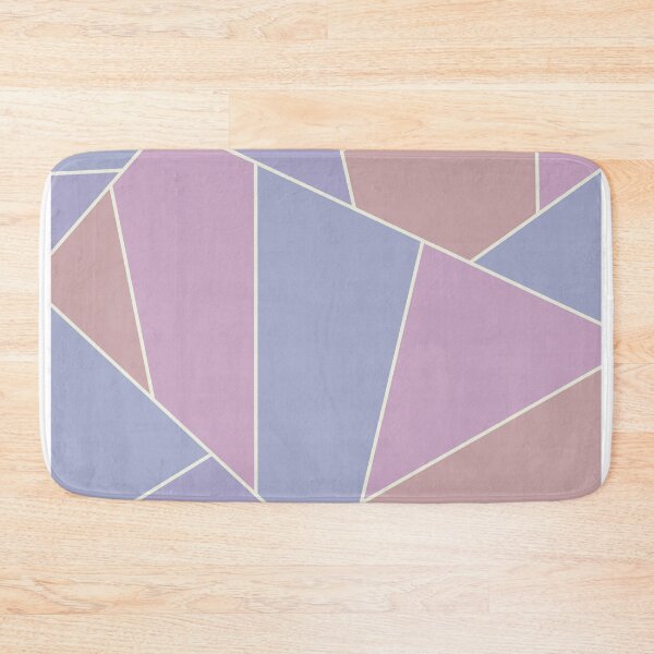 Item preview, Geometric pastel pink and blue design with gold trim designed and sold by Rondarlen.