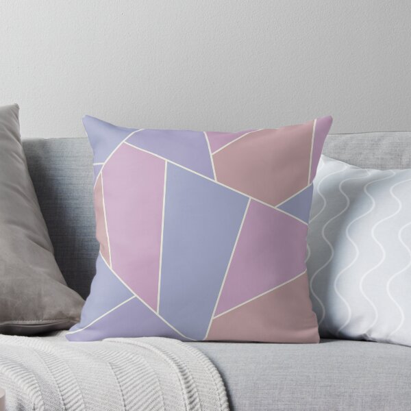 Item preview, Geometric pastel pink and blue design with gold trim designed and sold by Rondarlen.