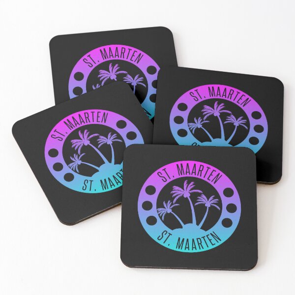 Item preview, St. Maarten Purple and Blue Gradient  | Sint Maarten | Saint Martin | Vacation, holiday trip, Travel gifts designed and sold by Violet Treasures.