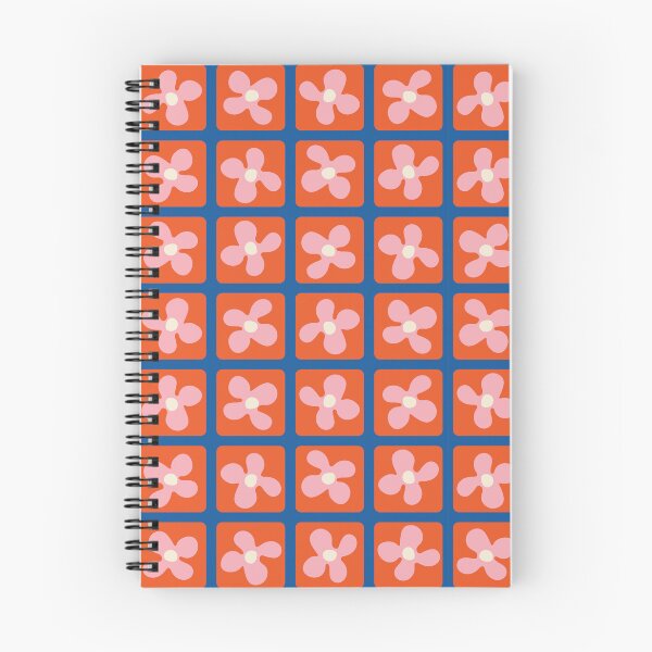 Item preview, Retro Flowers Pattern - Red Blue designed and sold by technicolorable_art.