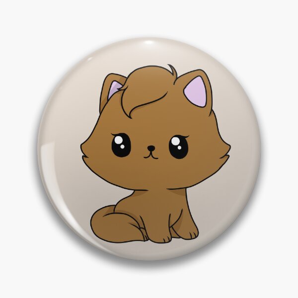 Item preview, light brown kawaii cat designed and sold by EveryCuteThings.