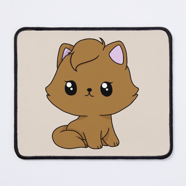 Item preview, light brown kawaii cat designed and sold by EveryCuteThings.