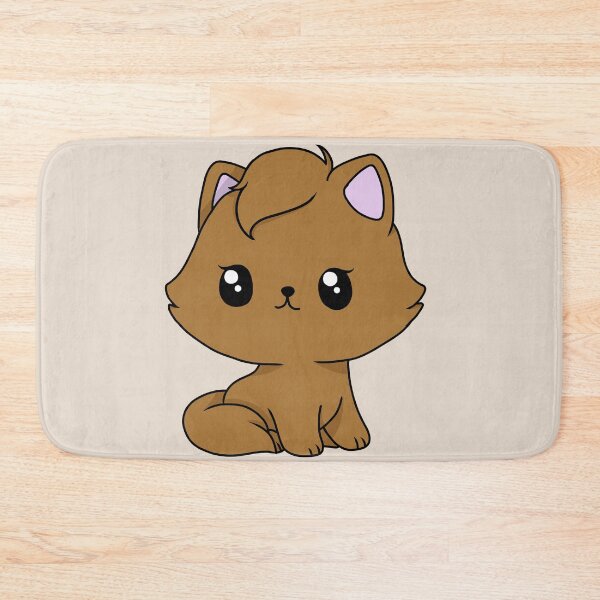 Item preview, light brown kawaii cat designed and sold by EveryCuteThings.