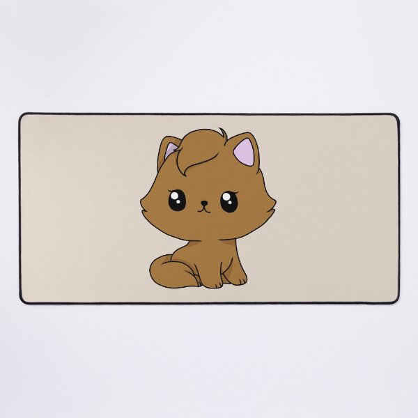 Item preview, light brown kawaii cat designed and sold by EveryCuteThings.