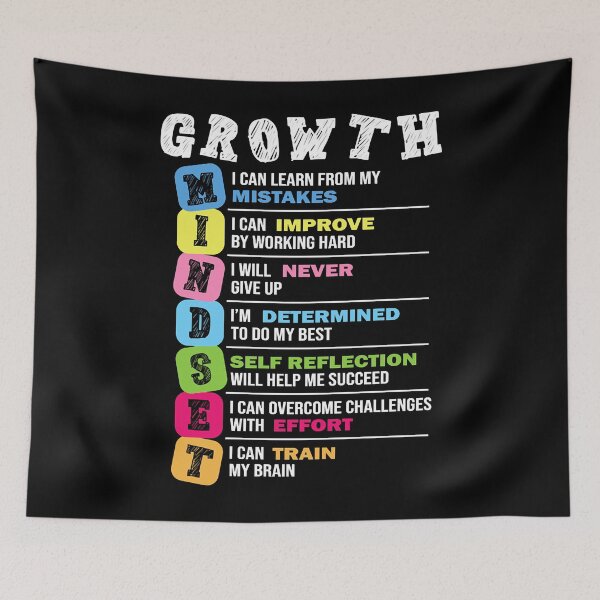 Item preview, Growth Mindset Classroom Brain Motivation Entrepreneur Quote designed and sold by korgiedjp.