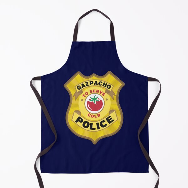 Item preview, Gazpacho Police Badge: To Serve Cold designed and sold by Happy Puppy Print On Demand.