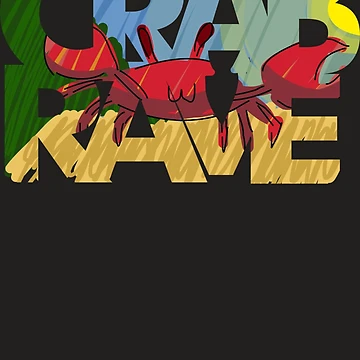 Artwork thumbnail, Crab Rave Sticker by TobiasReil