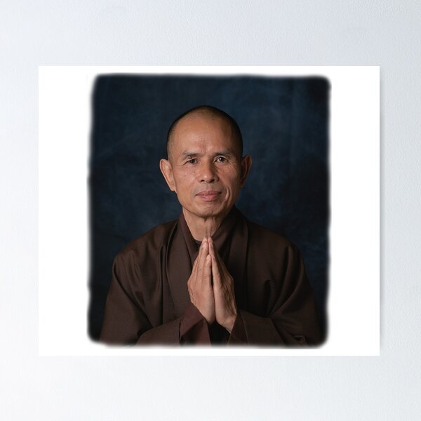 Item preview, Thich Nhat Hanh Potrait / Vietnamese Monk Potrait designed and sold by ggsThrift.