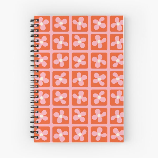 Item preview, Retro Flowers Pattern - Red Pink designed and sold by technicolorable_art.